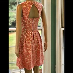 Closet London salmon Fit&Flare floral dress size 8